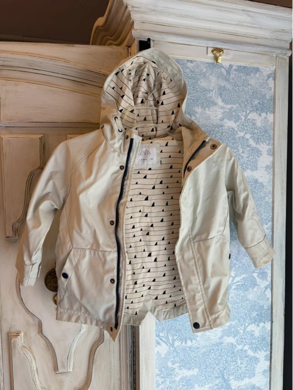 Zara Kids cream raincoat